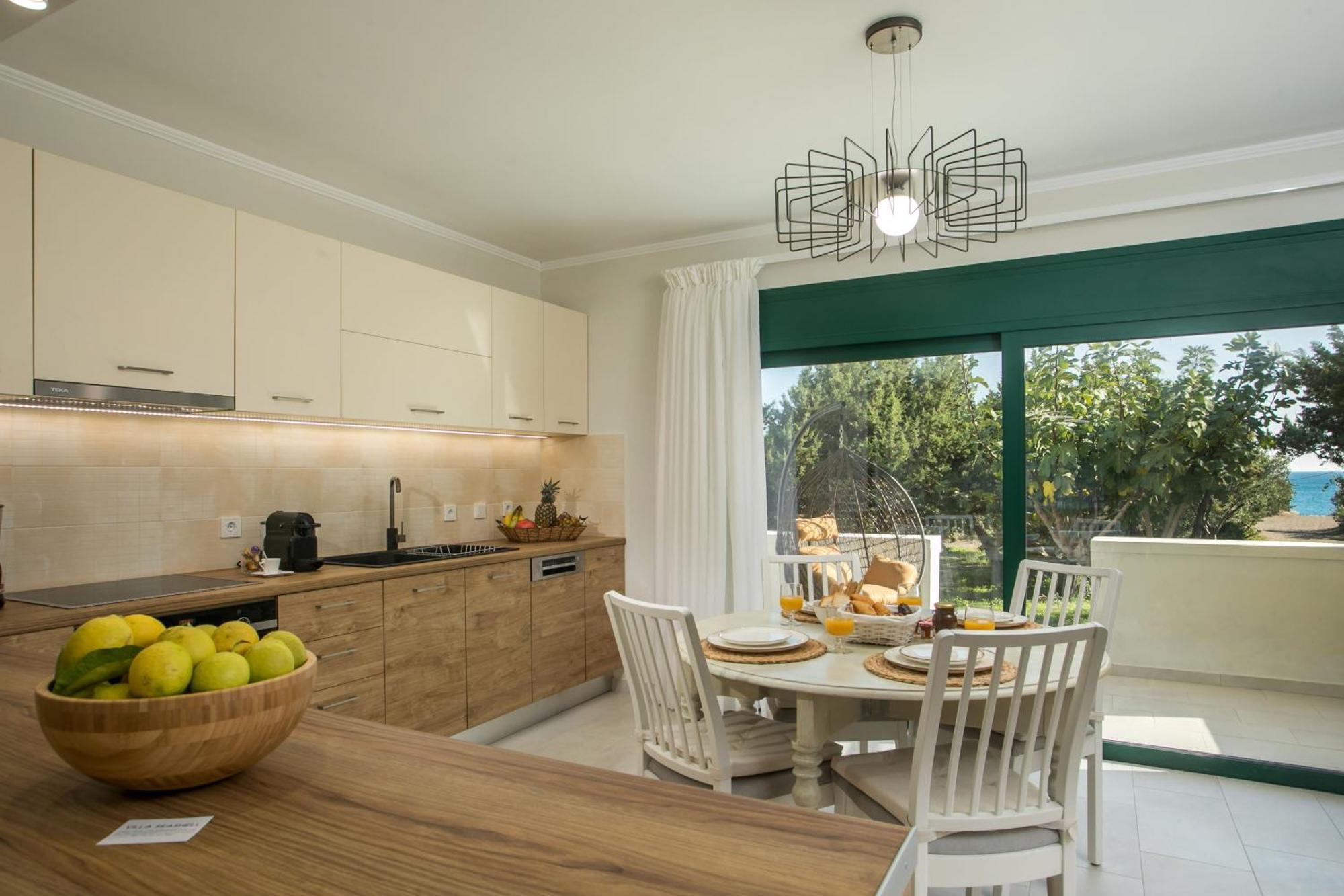 Beachfront Villa Rhodes Seashell Gennadi Extérieur photo