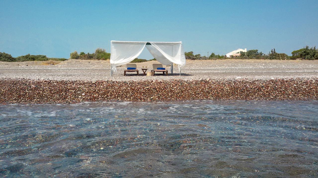 Beachfront Villa Rhodes Seashell Gennadi Extérieur photo